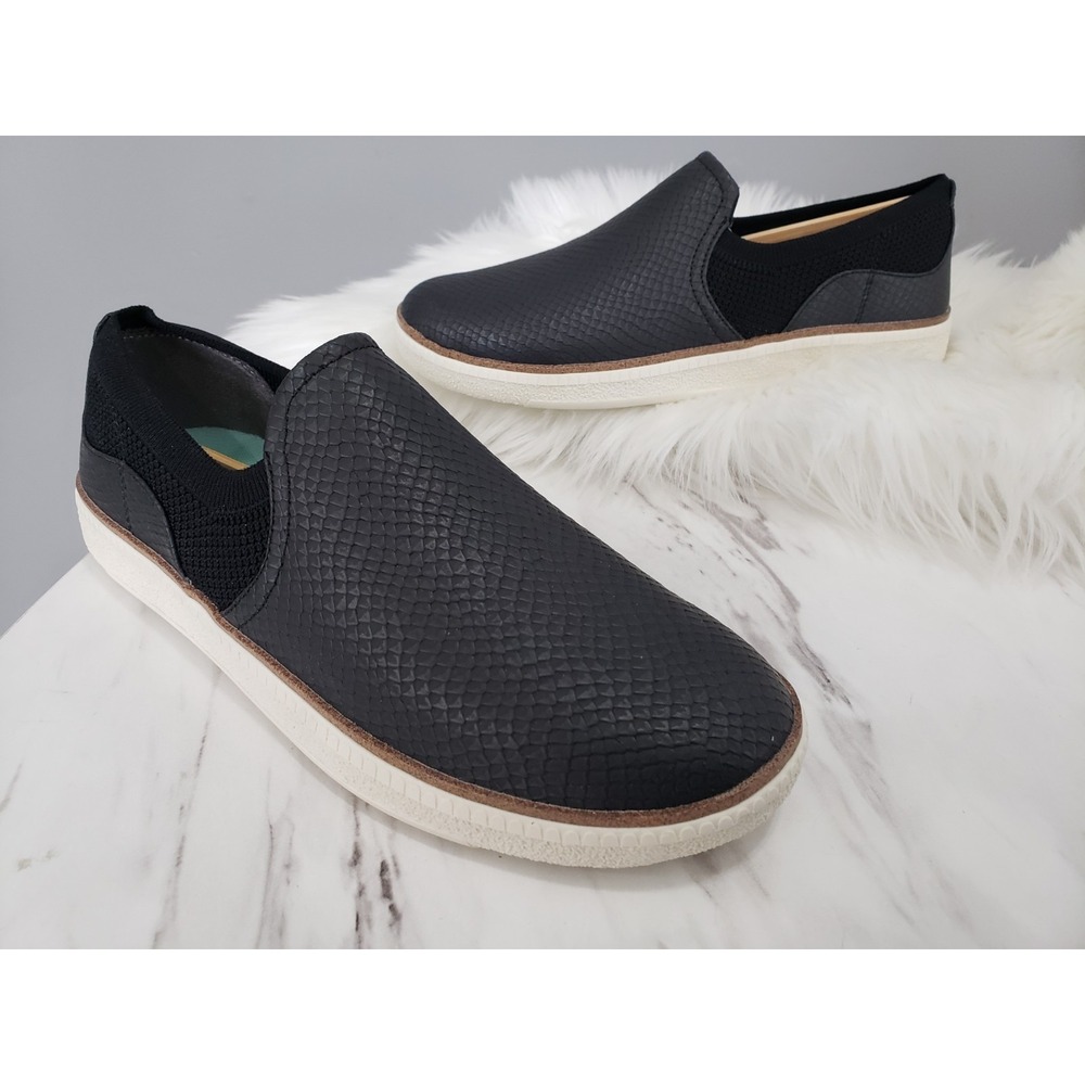 NEW NO BOX Size 8.5 Dr Scholls SEEING STARS BLACK SLIP ON sneaker shoes womens